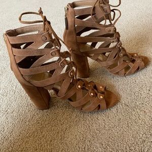 Dolce Vita brown suede heels size 7.5